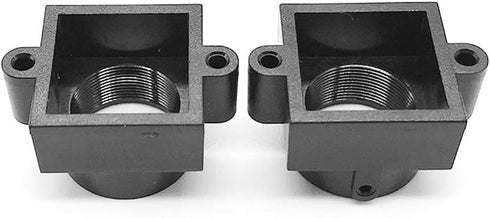 20 Pieces M12 20MM Hole Spacing Interface Plastic CCTV Security Camera Lens Holder Board, Black