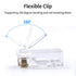 100 Pack RJ45 Connector - Cat 6 Pass Through Unshield Modular Crimp Network Plug for Cat6, Cat6e, Cat5