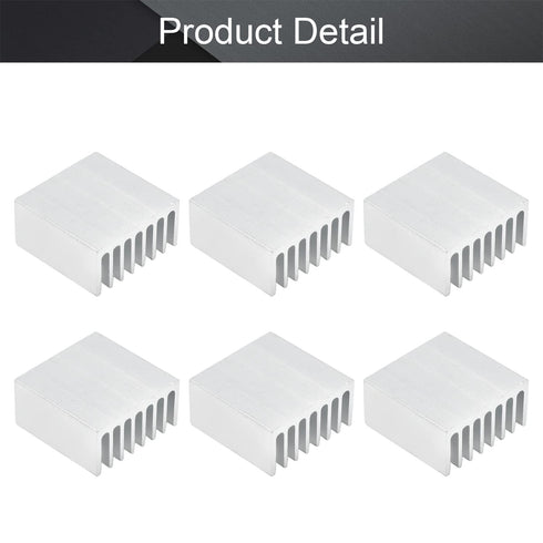 Othmro 10pcs Silver Aluminum Heatsink Cooling Fin for LED Semiconductor Circuit Board (20 x 10cm)