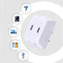 VEY14 3-in-1 2-Prong (4pcs) Mini Travel Outlet Adapter Power Converter, Portable Plug Wall Outlet Splitter