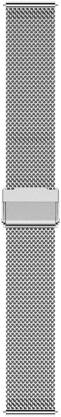 YEEJOK Vivoactive 5 Bands, 20mm Mesh Metal Watch Bands & Genuine Leather Strap for Garmin Venu Sq/Venu 2
