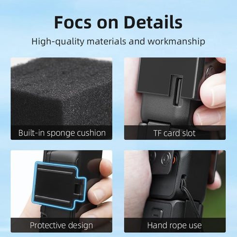 Protective Cover for DJI Osmo Pocket 3 Action Camera Lens, Screen Protector Sleeve Accessories