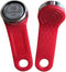 YARONGTECH Red ibutton Dallas DS1990A-F5 Key Fobs with Metal Ring - 2pcs