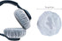 Headphone Covers, 100pcs Disposable Ear Covers, High Elastic Non-Woven Fabric for Ear Headphones (White)