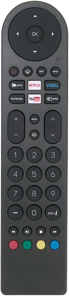 Remote Control Replacement for RCA Smart TV Models SLD32A30RQ, SLD32A45RQ, WX15163, WX15244, WX15284
