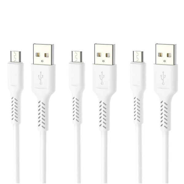 ALINNA Micro USB Cables 3 Pack, 3.3FT Android Charger Cord Sync & Fast Charging (2.1A) Compatible with Galaxy S7 S6 J7