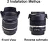 EW-60C Lens Hood & 58mm Lens Cap, Compatible for Canon T8i T7i 4000D Camera Kit EF-S 18-55mm Lens (2 Pack)