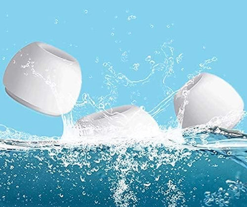 ALXCD 6 Pairs Ear Tips for AirPods Pro 2nd Gen, S/M/L Sizes Silicone Eartips Replacement, White