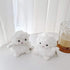 Yatchen Cute 3D Cartoon Fur Sheep Design Plush Case Compatible with AirPods 1&2, Funny Cover with Keychain