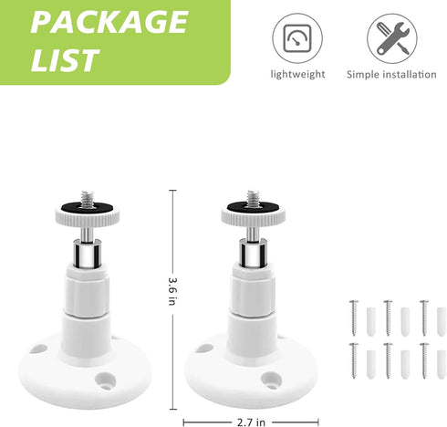 2 Pack Wall Mount for Wyze Cam Pan V3, Indoor Outdoor Security Mount for Wyze Cam Pan and Other Cameras