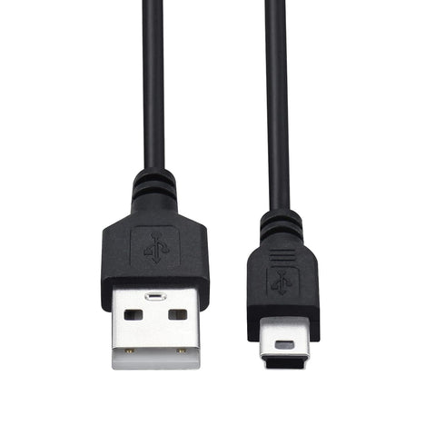 1ft Mini USB Cable 2-Pack, Short USB 2.0 to Mini 5 pin B Charging Cord