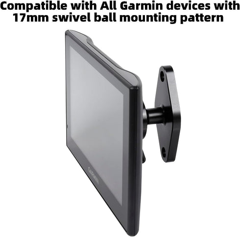 Aluminum Alloy AMPS to 17mm Ball Adapter, Drill Mount Plate Base Compatible with Garmin Nuvi, Dezl, Zumo, and More