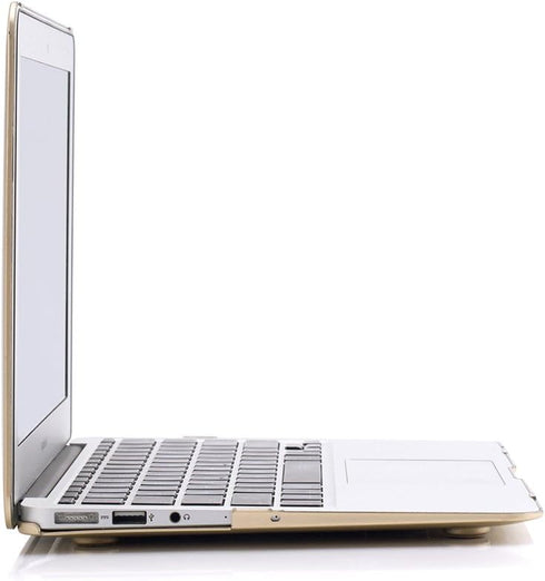RUBAN Case for MacBook Air 11 Inch Release A1370/A1465, Plastic Hard Case Cover, Gold