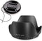 55mm Tulip Flower Lens Hood & Lens Cap - Compatible for Nikon D5600 D3500 D7500 Camera kit AF-P DX 18-55mm