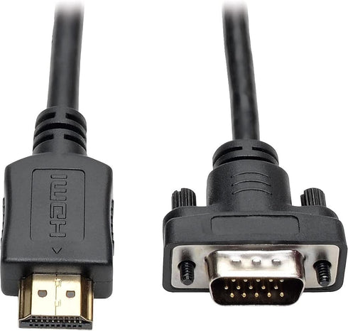 Tripp Lite HDMI to VGA + Audio Adapter Converter Cable, Active Low Profile HD15 M/M 15ft