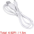 5ft S-100 ABLEGRID White Micro USB Power Charging Cord Cable Lead for Sound Oasis White Noise Machine & Speaker