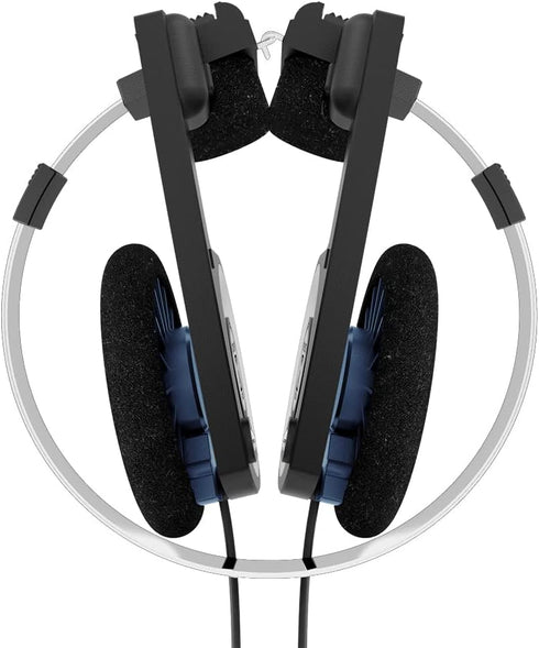 Koss Porta Pro Classic On-Ear Headphones, Black/Silver, Retro Style, 3.5mm Wired Plug