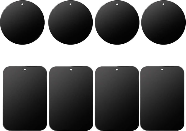 D.SKING 8-Pack Replacement Mount Metal Plates for Car Phone Holder Kits