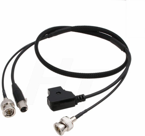 HangTon 3G 4 055 056 058 F-10A F-7H 074 80cm SDI BNC Combine D-tap Power Cable Mini XLR Pin for Alphatron EVF