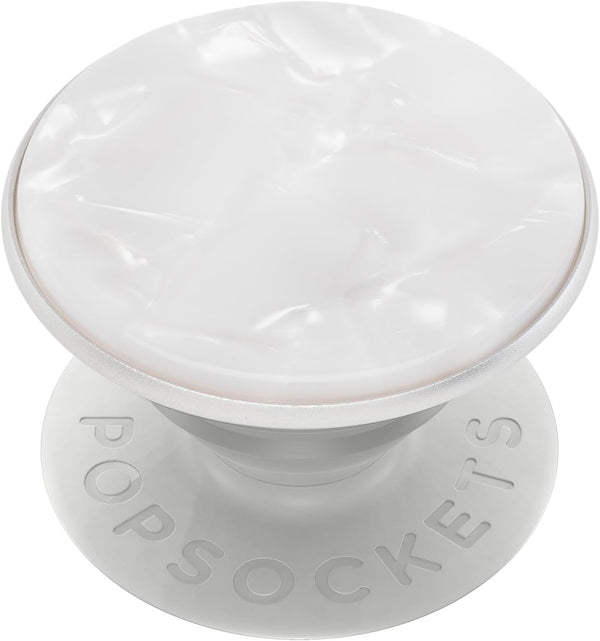 PopSockets Adhesive Phone Grip, Holder, Phone Stand, White - Pearl White