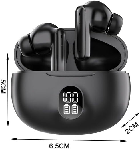 DCBCODGAL 30H IPX7 5.3 Wireless Earbuds, Bluetooth Headphones Playtime Ear Buds with LED Power Display, Waterproof