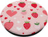 Cute Strawberry Heart Pattern PopSockets Standard PopGrip