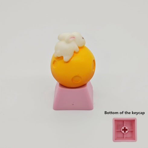 Cartoon Animal Keycaps DIY Custom Cute ESC Keycap Replacement for MX Switches Custom Gaming Mechanical Keyboard