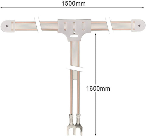 BINGFU 300 2 FM Dipole Antenna Ohm with Pin Bare Wire Twin Lead for Indoor Digital HD Radio Table Top FM Radio AV Audio
