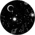 PopSockets Standard PopGrip, Astrology Galaxy Moon Sun Planets Horoscope Space Stars Gift