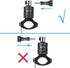 HSU Aluminum Bike Handlebar Mount for GoPro Hero and Other Action Cameras, 360 Degrees Rotary