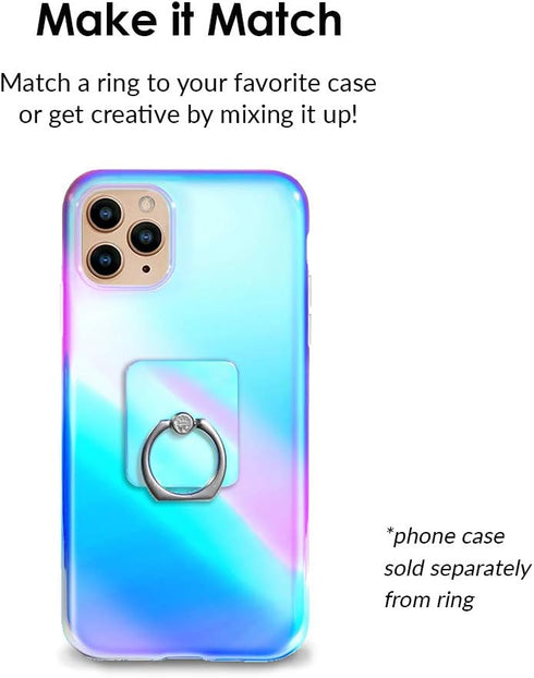 Velvet Caviar Cell Phone Ring Holder - Finger Ring & Stand for Improved Grip, Compatible with iPhone, Galaxy, Nebula