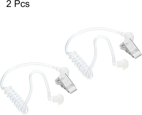 MECCANIXITY Ear Piece Headset Earpiece, Agent Secret Earpiece Costume Prop, Replacement Acoustic Tube for 2-Way Radio