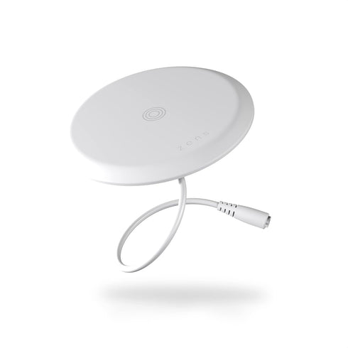 Zens Qi-Certified 15W Built-in Wireless Charger White (Ultra-Thin Design, Easy Installation, EU/UK/US Adapter)