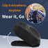 SOFAMIRI IPX5 Wearable Bluetooth Speaker Clip On, Mini Portable Wireless Speaker with Mic, Waterproof, All Day