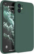 ZEZHOU Compatible with iPhone 12 Case with Camera Lens Protector, Liquid Silicone Gel Rubber Phone Case, Slim Fit