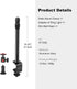 Mechrig 360 1/4" (811002) Camera Desk Mount Table Stand with Ball Head, Table Light Stand with Screw & C Clamp, Webcam