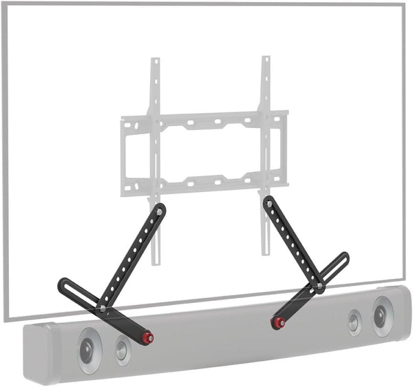 Barkan Soundbar Mount, Adjustable Bracket for Mounting Above or Under The TV, Sizes