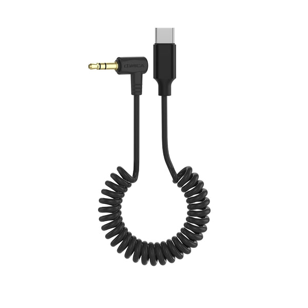 comica CVM-D-UC II 3.5mm TRS to USB-C Audio Adapter Cable for All Microphones with 3.5mm TRS Audio Output Plug