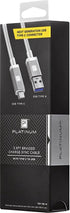 Platinum 3.3' USB Type-C to USB Type A Charge-and-Sync Cable - White