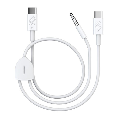 USB C to 3.5mm Audio Cable with PD Charging, 2 in 1 Design for Charging and Audio Simultaneously, Works with iPhone 15