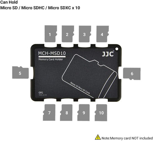 10 Slots Micro SD Card Case Holder, Ultra Slim Credit Card Size Lightweight Portable TF MSD Memory Card Storage