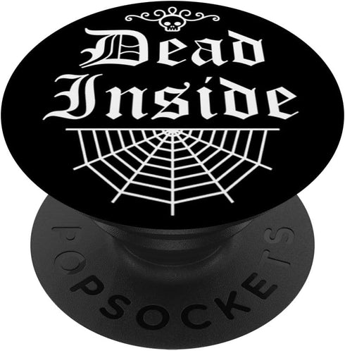 Dead Inside Pastel Goth Elegant Gothic Trendy Skull Web PopSockets Standard PopGrip