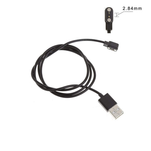 Smartwatch Power Charger Holder Stand Base, Universal USB Magnetic Charging Cable for 2Pin 2.84mm Smartwatch