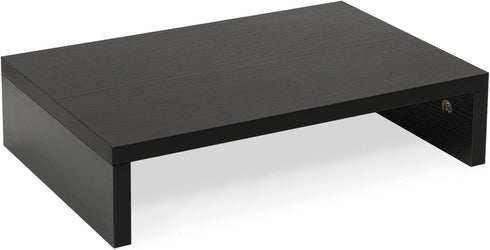 TEAMIX 14.2 inch Monitor Stand Riser, Wood Monitor Riser with Storage for