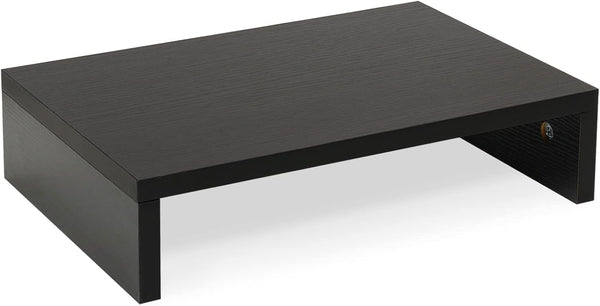 TEAMIX 14.2 inch Monitor Stand Riser, Wood Monitor Riser with Storage for