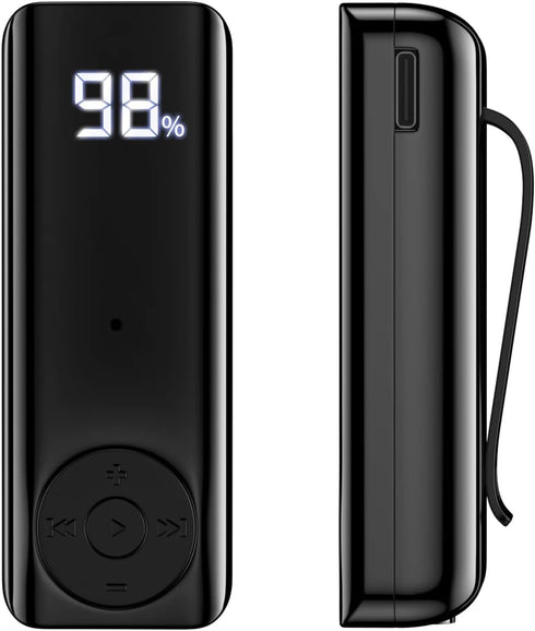 Bluetooth 5.2 Adaptor for Wireless Headphones, 60H Battery Life Receiver with LED Display & Noise Cancelling Mic