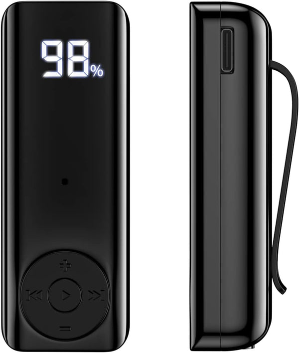 Bluetooth 5.2 Adaptor for Wireless Headphones, 60H Battery Life Receiver with LED Display & Noise Cancelling Mic