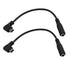 Seadream 6inch Mini USB Male to 3.5mm Jack Female Audio Cord Microphone Adapter Cable (Black, 2pcs)