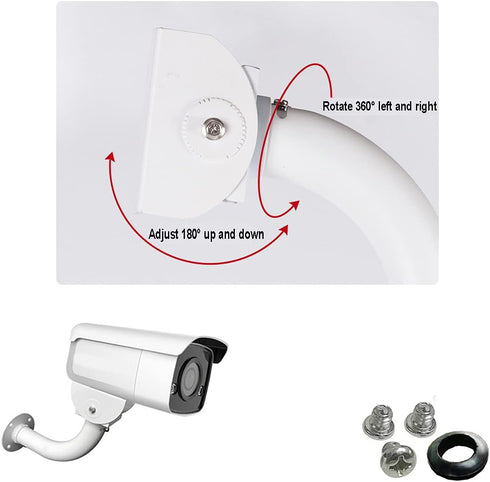 USIDAER Adjustable Universal Camera Wall Mount Bracket for CCTV/IP Cameras/Dome Camera with J Shape Mount