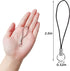 100 Pieces Lanyard Phone Ring Strap for Cellphone, Mobile Lariat Charm Cords with Silver Tone Split Ring for DIY